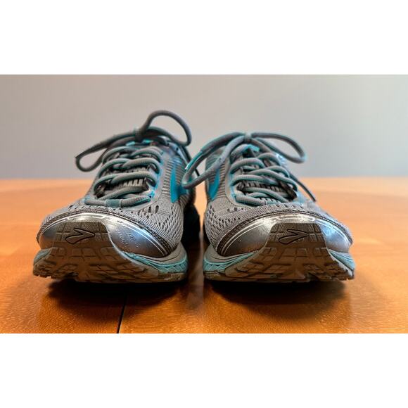 Brooks Ghost 10 Gray Aqua Teal 1202461B038 Athletic Sneakers Sz 8.5 Wide - Picture 3 of 12